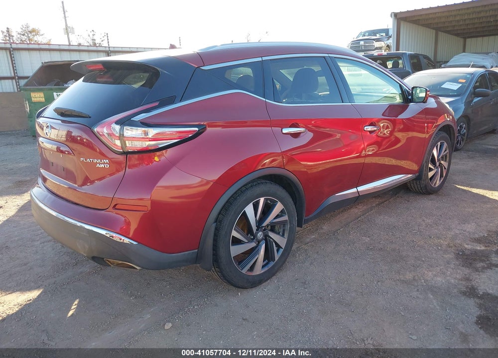 2015 NISSAN MURANO PLATINUM VIN: 5N1AZ2MH3FN279439