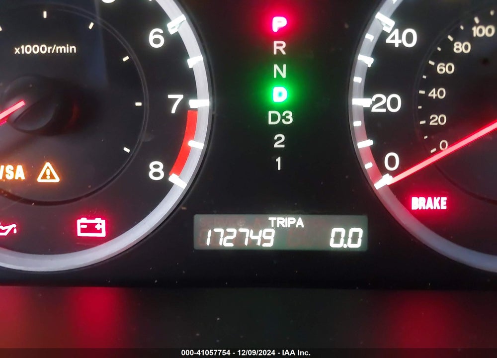 2009 HONDA ACCORD 2.4 EX VIN: 1HGCS12759A014766