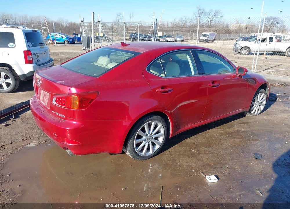 2009 LEXUS IS 250 VIN: JTHCK262695030727