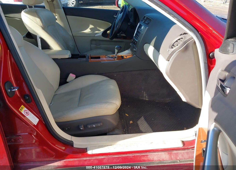 2009 LEXUS IS 250 VIN: JTHCK262695030727