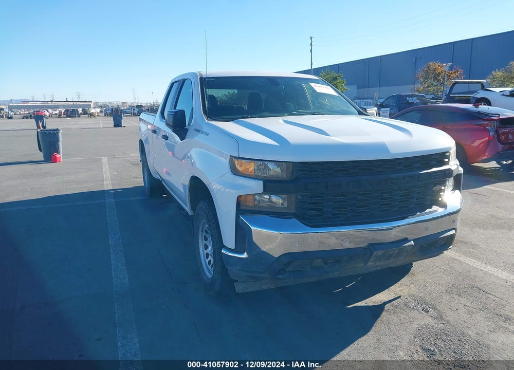 2021 CHEVROLET SILVERADO 1500 4WD STANDARD BED WT VIN: 1GCRYAEF7MZ201902