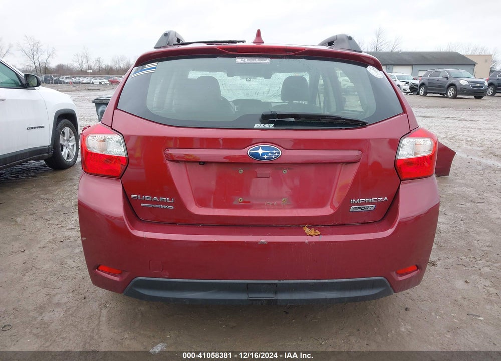 2016 SUBARU IMPREZA 2.0I SPORT LIMITED VIN: JF1GPAY68GH218357