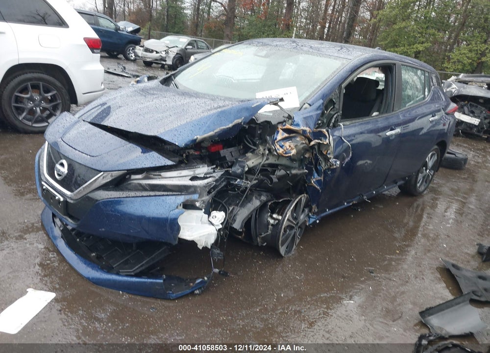 2021 NISSAN LEAF SV PLUS 62 KWH VIN: 1N4BZ1CV8MC556403