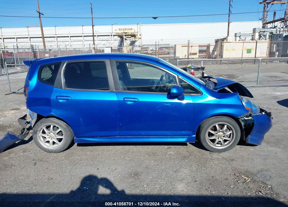 2008 HONDA FIT SPORT VIN: JHMGD38628S032735