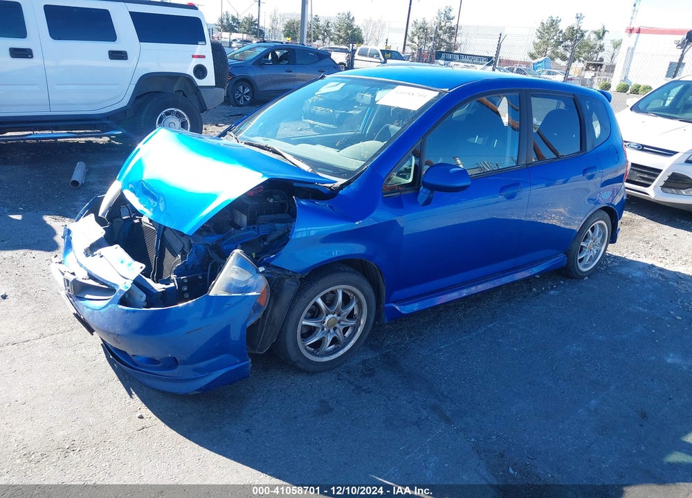 2008 HONDA FIT SPORT VIN: JHMGD38628S032735