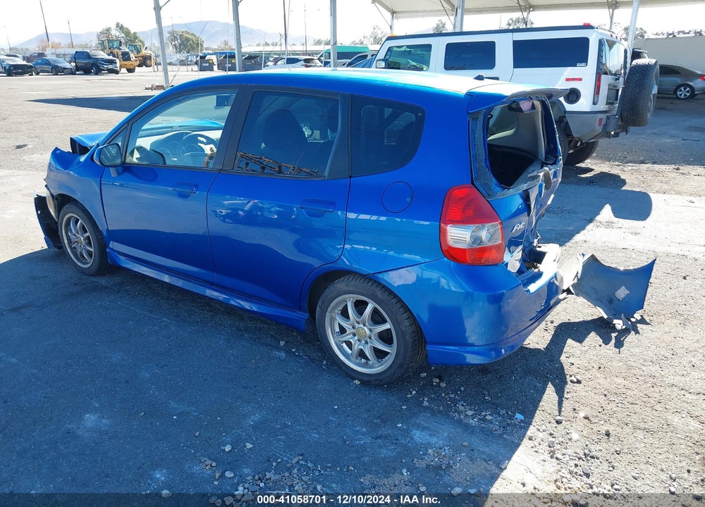 2008 HONDA FIT SPORT VIN: JHMGD38628S032735
