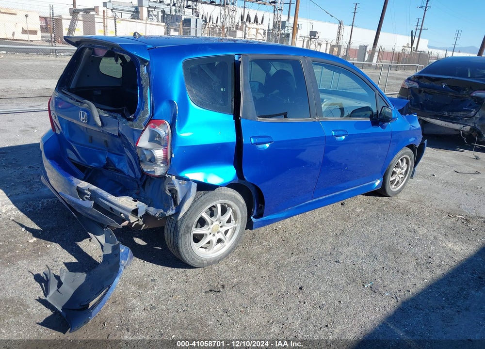 2008 HONDA FIT SPORT VIN: JHMGD38628S032735