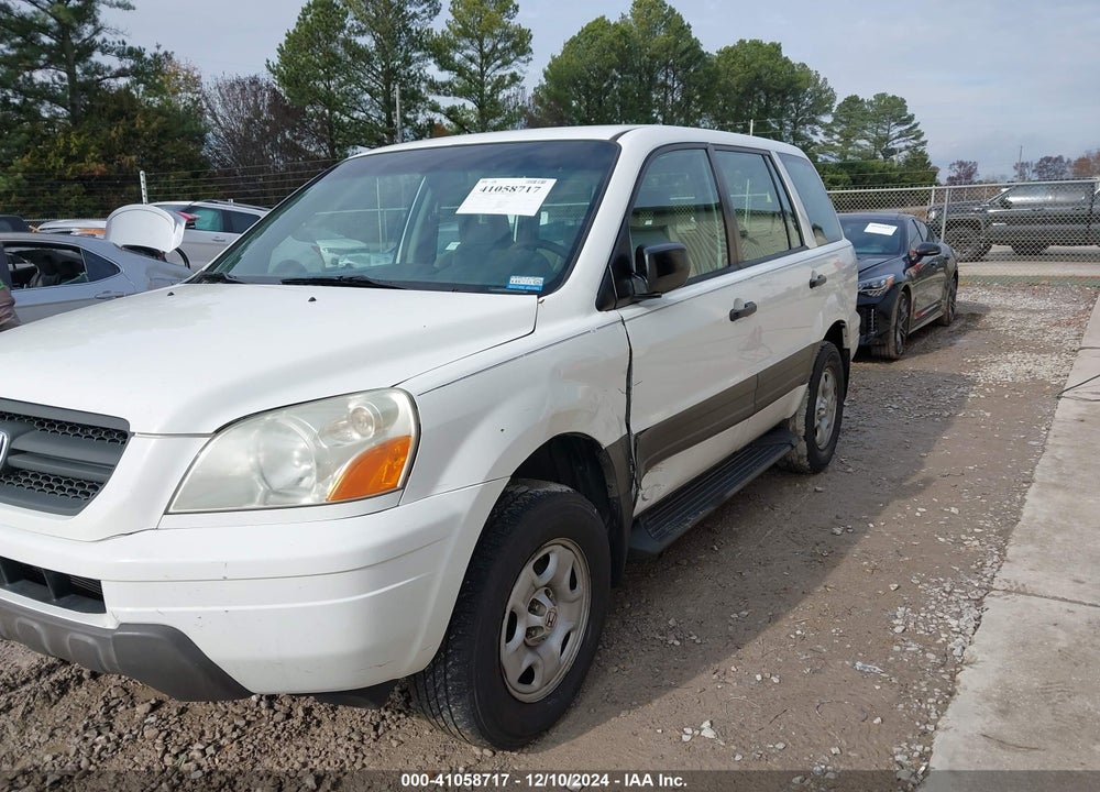 2003 HONDA PILOT LX VIN: 2HKYF18163H513605