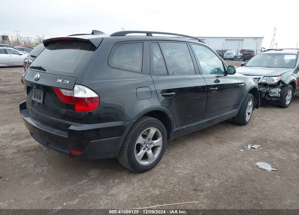 2008 BMW X3 3.0SI VIN: WBXPC93498WJ11232