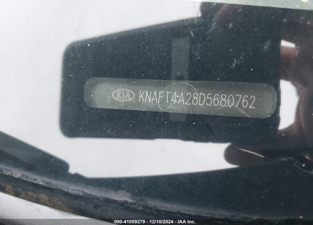 2013 KIA FORTE LX VIN: KNAFT4A28D5680762