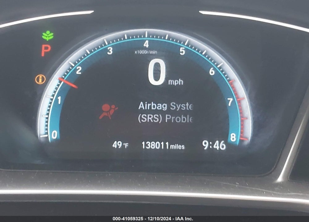 2018 HONDA CIVIC EX-L VIN: JHMFC1F74JX017709