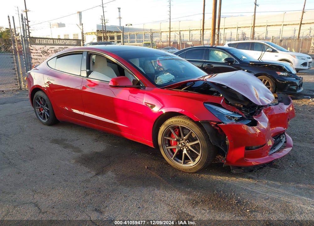 2022 TESLA MODEL 3 LONG RANGE DUAL MOTOR ALL-WHEEL DRIVE VIN: 5YJ3E1EB8NF213205