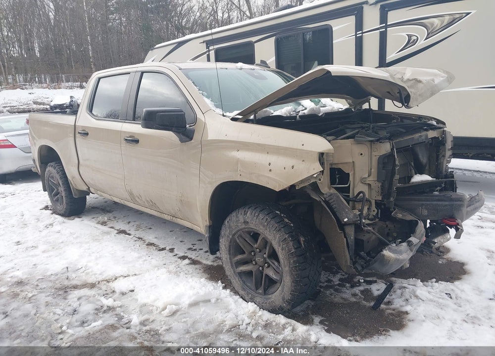 2022 CHEVROLET SILVERADO 1500 4WD SHORT BED LT TRAIL BOSS VIN: 3GCUDFED3NG524170