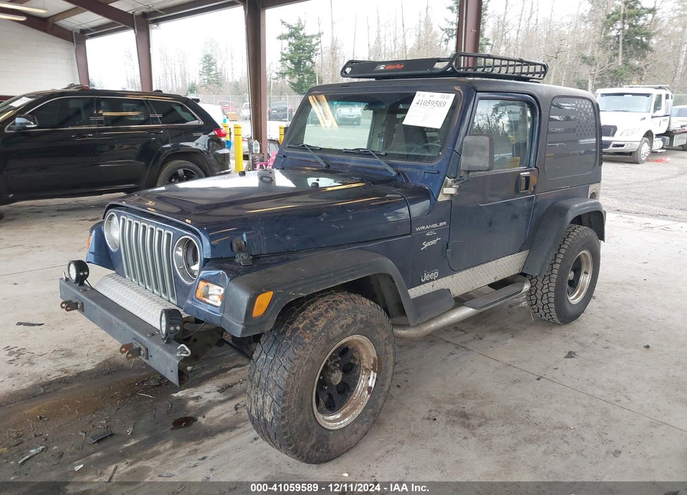 2000 JEEP WRANGLER SPORT VIN: 1J4FA49S1YP791154