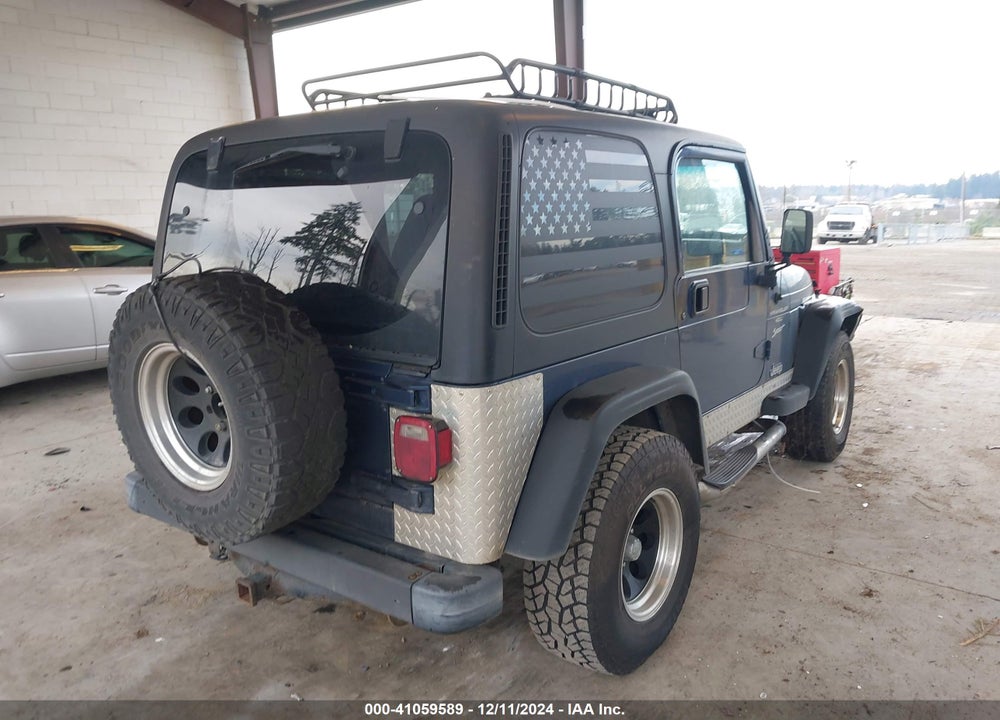 2000 JEEP WRANGLER SPORT VIN: 1J4FA49S1YP791154