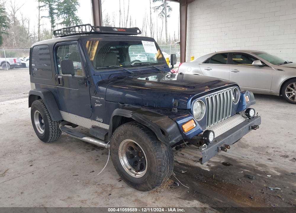 2000 JEEP WRANGLER SPORT VIN: 1J4FA49S1YP791154
