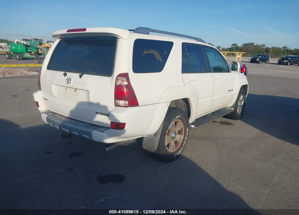 2004 TOYOTA 4RUNNER LIMITED V6 VIN: JTEBU17R040044265