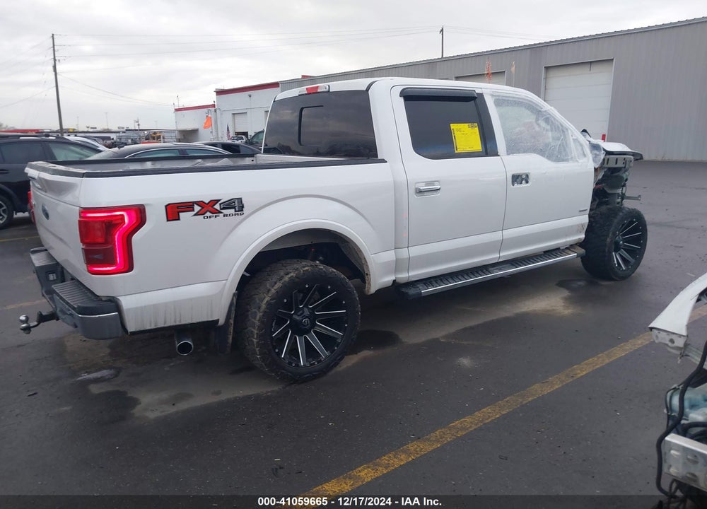 2017 FORD F-150 LARIAT VIN: 1FTEW1EP5HFA52345