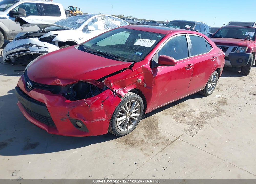 2014 TOYOTA COROLLA L/LE/LE PLS/PRM/S/S PLS VIN: 5YFBURHE3EP022749