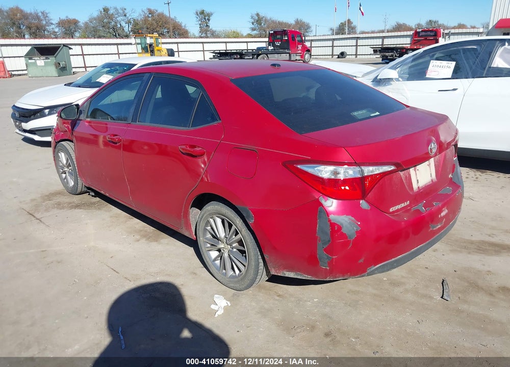 2014 TOYOTA COROLLA L/LE/LE PLS/PRM/S/S PLS VIN: 5YFBURHE3EP022749
