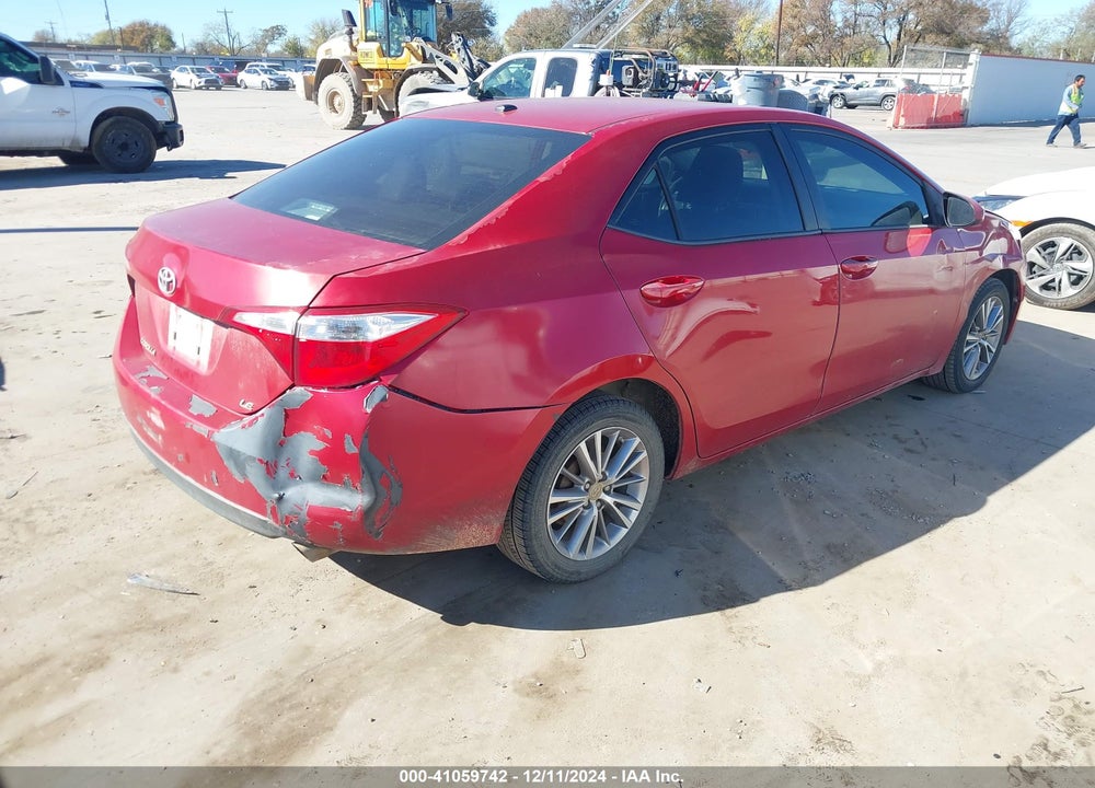 2014 TOYOTA COROLLA L/LE/LE PLS/PRM/S/S PLS VIN: 5YFBURHE3EP022749