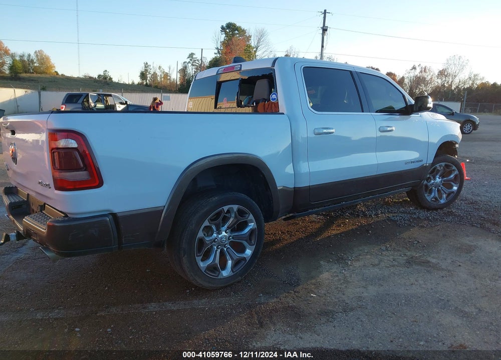 2020 RAM 1500 LAIE LONGHORN  4X4 5'7 BOX VIN: 1C6SRFKT0LN304484