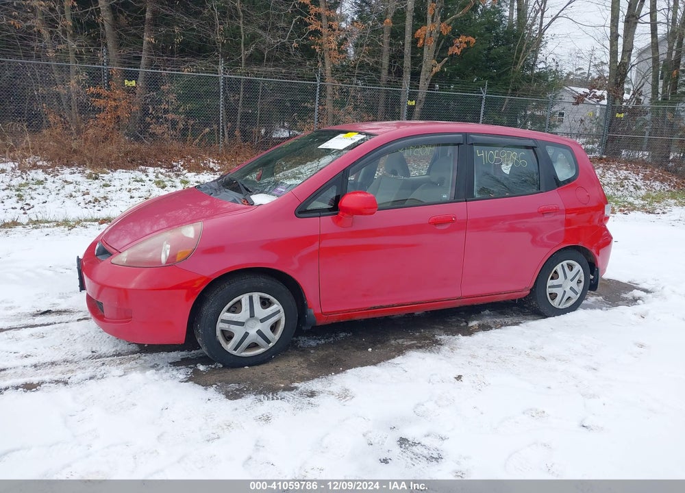 2007 HONDA FIT VIN: JHMGD37407S022073