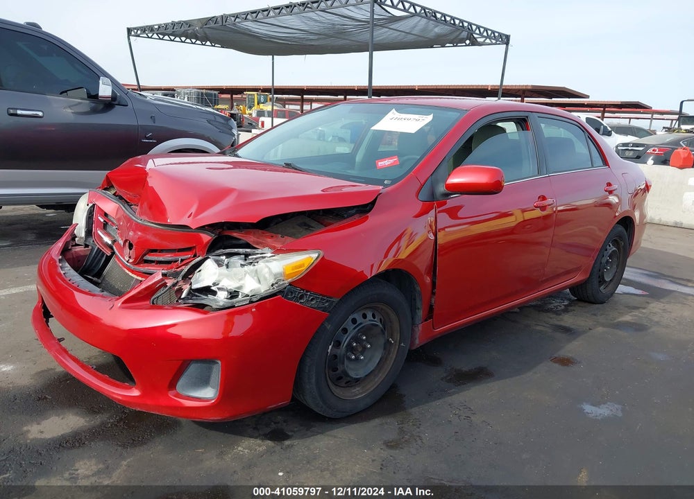 2013 TOYOTA COROLLA LE VIN: 2T1BU4EE3DC054848