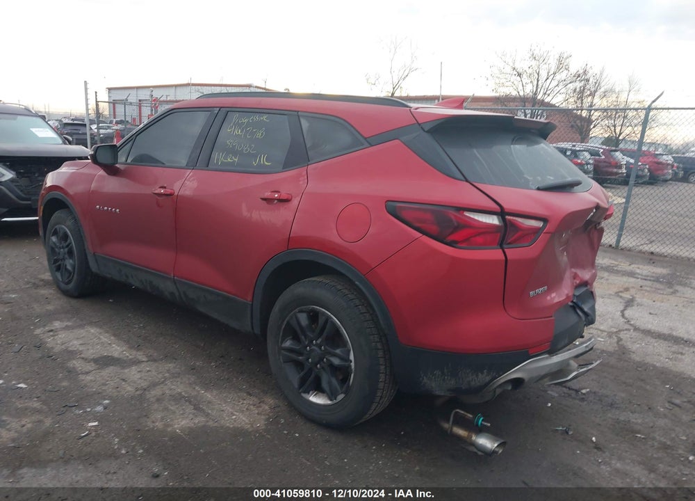 2021 CHEVROLET BLAZER FWD 1LT VIN: 3GNKBBRA2MS536674