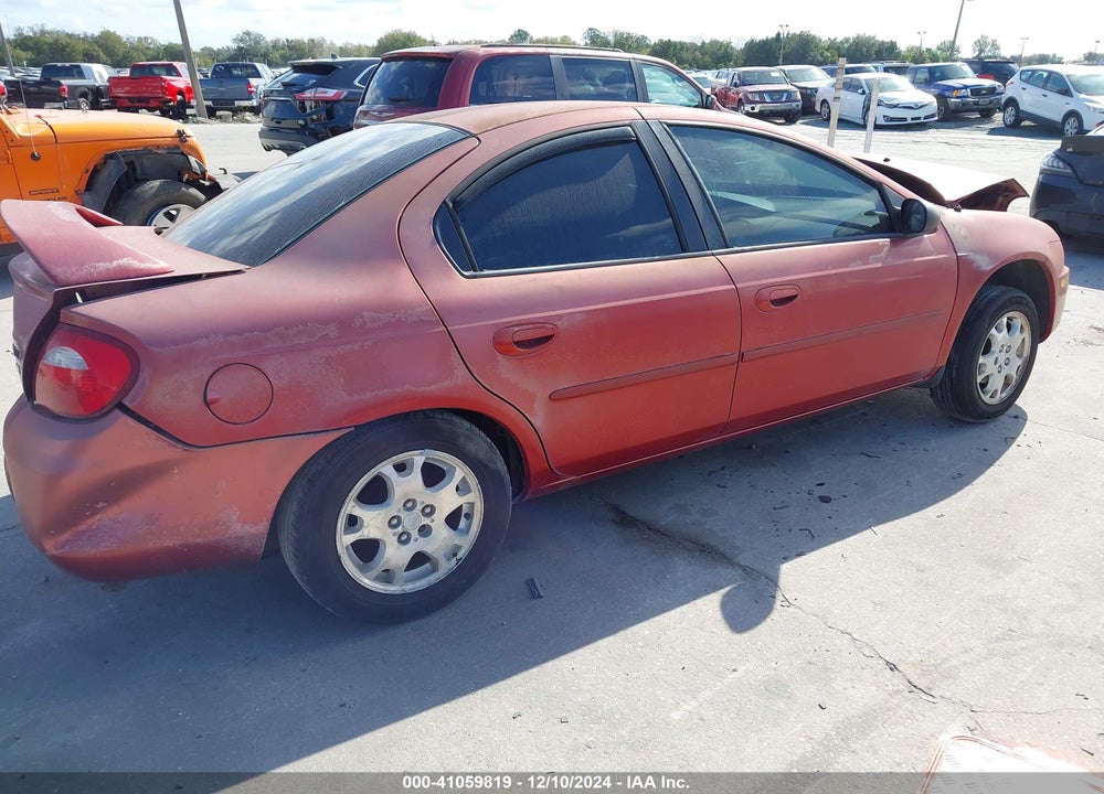 2004 DODGE NEON SXT VIN: 1B3ES56C54D562040