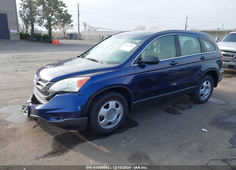 2011 HONDA CR-V LX VIN: JHLRE3H39BC009387