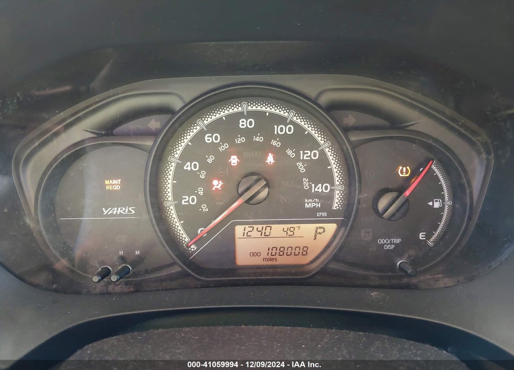 2015 TOYOTA YARIS L VIN: VNKKTUD33FA030552