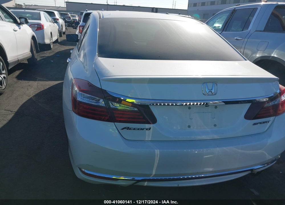 2016 HONDA ACCORD SPORT VIN: 1HGCR2F51GA186431