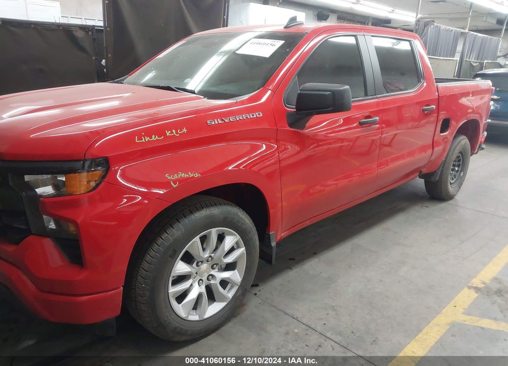 2024 CHEVROLET SILVERADO 1500 4WD SHORT BED CUSTOM VIN: 1GCPDBEK3RZ294785