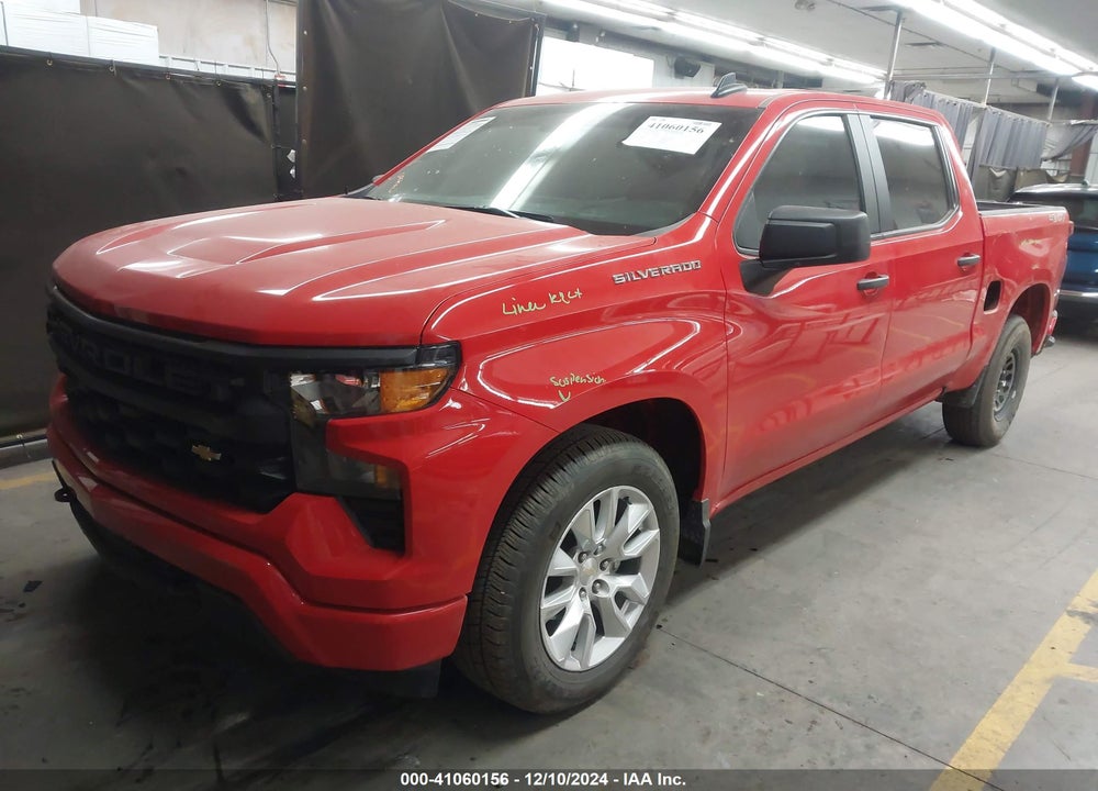 2024 CHEVROLET SILVERADO 1500 4WD SHORT BED CUSTOM VIN: 1GCPDBEK3RZ294785