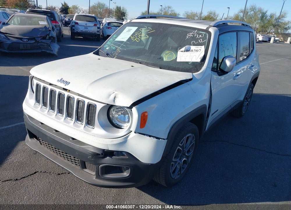 2016 JEEP RENEGADE LIMITED VIN: ZACCJADTXGPC86724