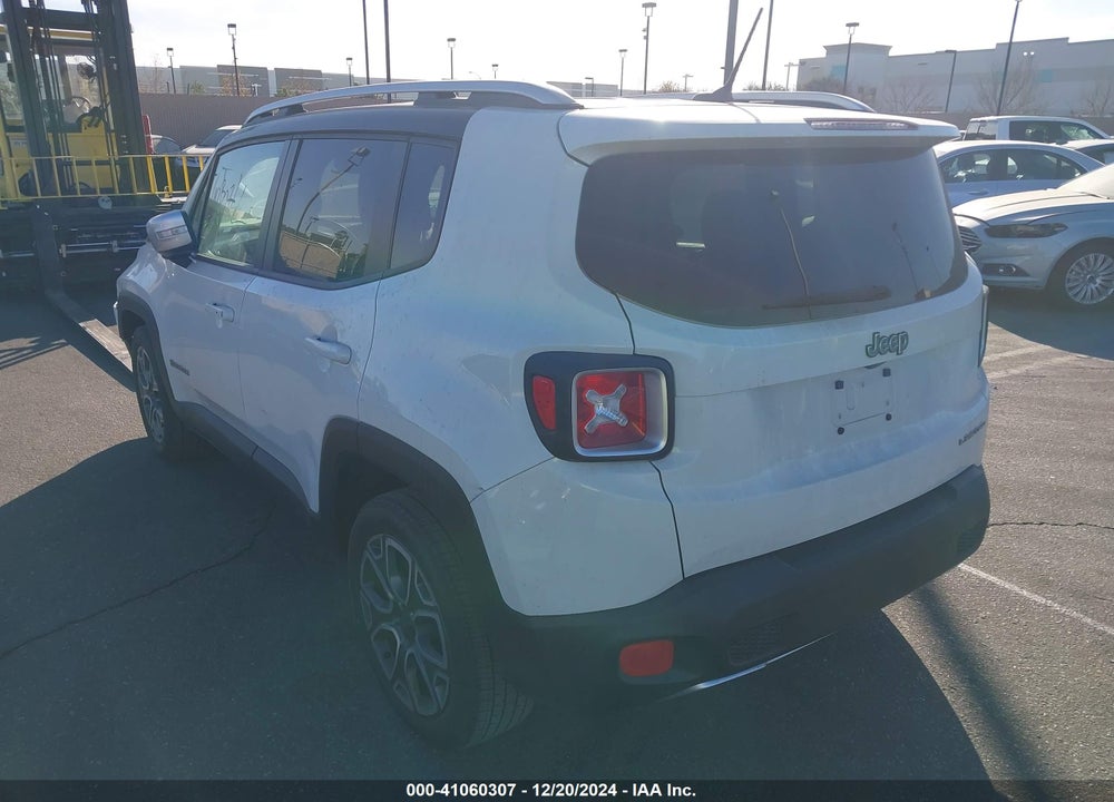 2016 JEEP RENEGADE LIMITED VIN: ZACCJADTXGPC86724