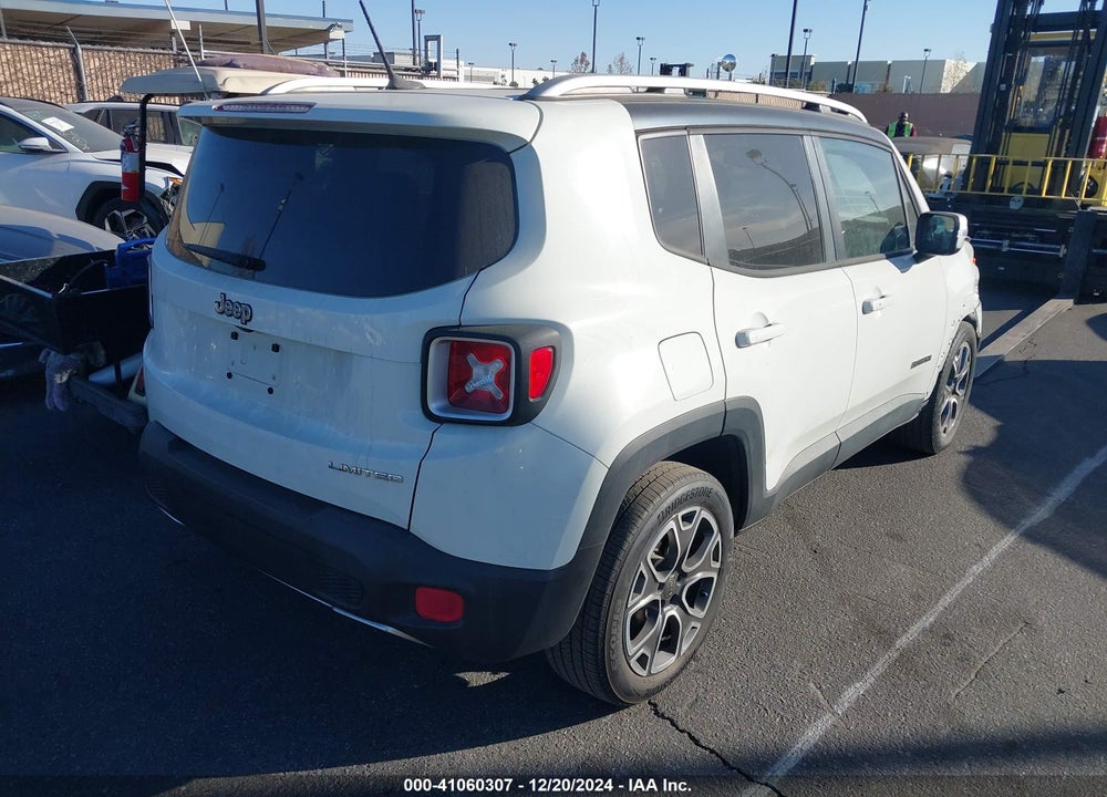 2016 JEEP RENEGADE LIMITED VIN: ZACCJADTXGPC86724