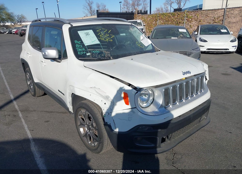 2016 JEEP RENEGADE LIMITED VIN: ZACCJADTXGPC86724