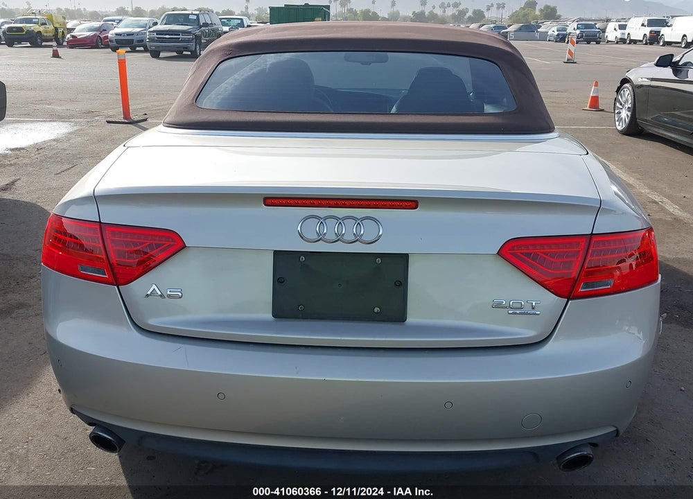 2013 AUDI A5 2.0T PREMIUM VIN: WAUVFAFH2DN005729