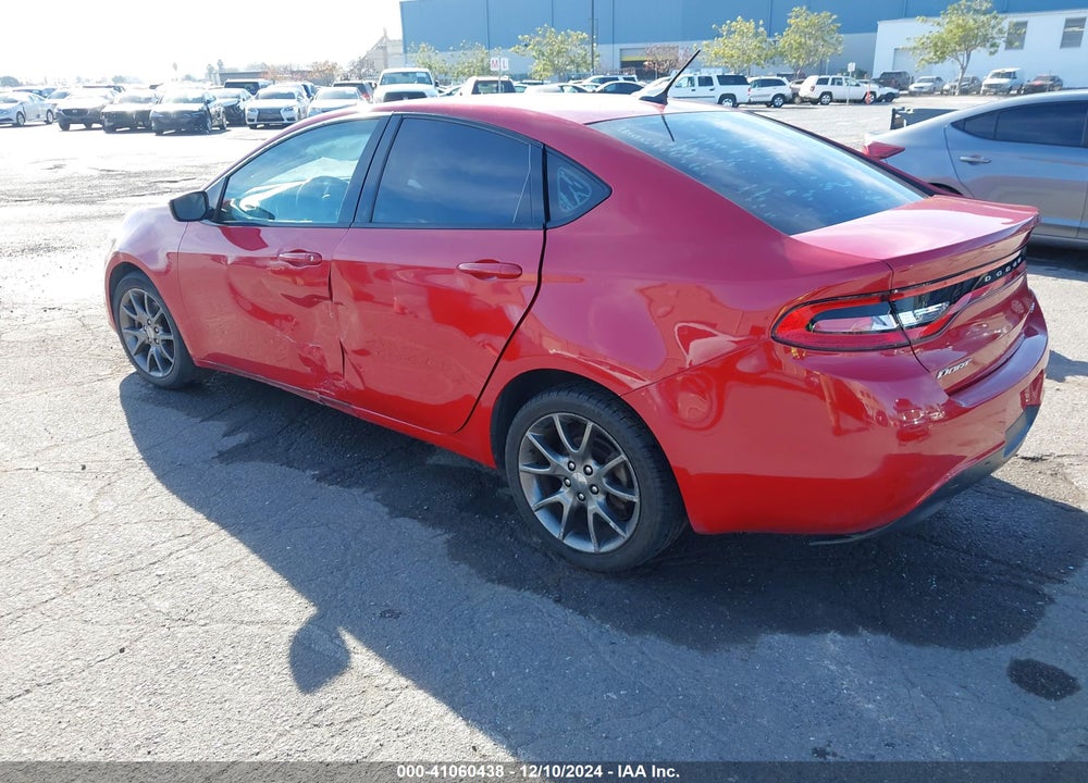 2013 DODGE DART SXT VIN: 1C3CDFBA6DD300347