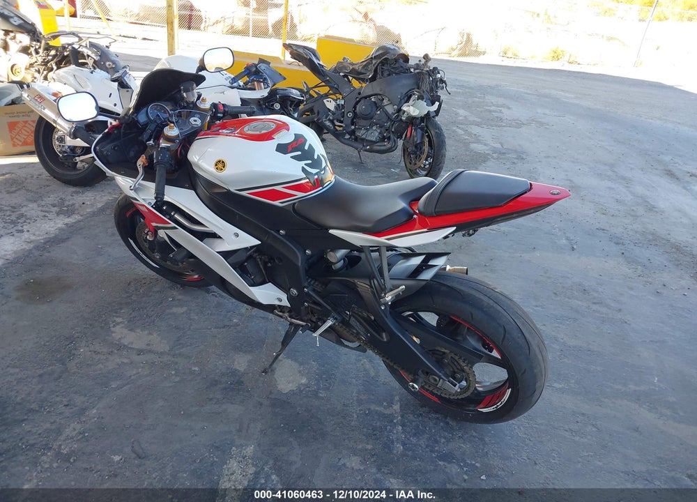 2012 YAMAHA YZFR6 VIN: JYARJ16E1CA026498