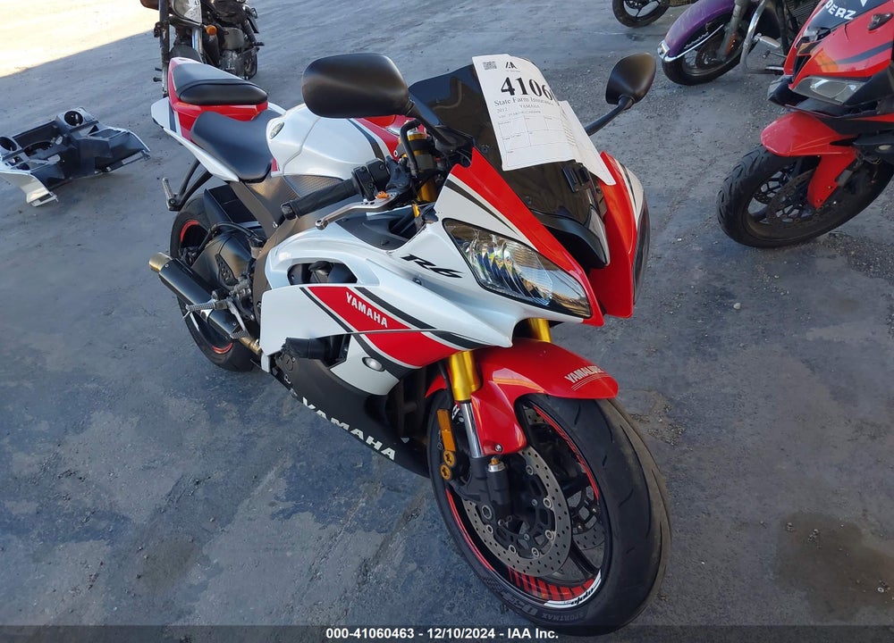 2012 YAMAHA YZFR6 VIN: JYARJ16E1CA026498