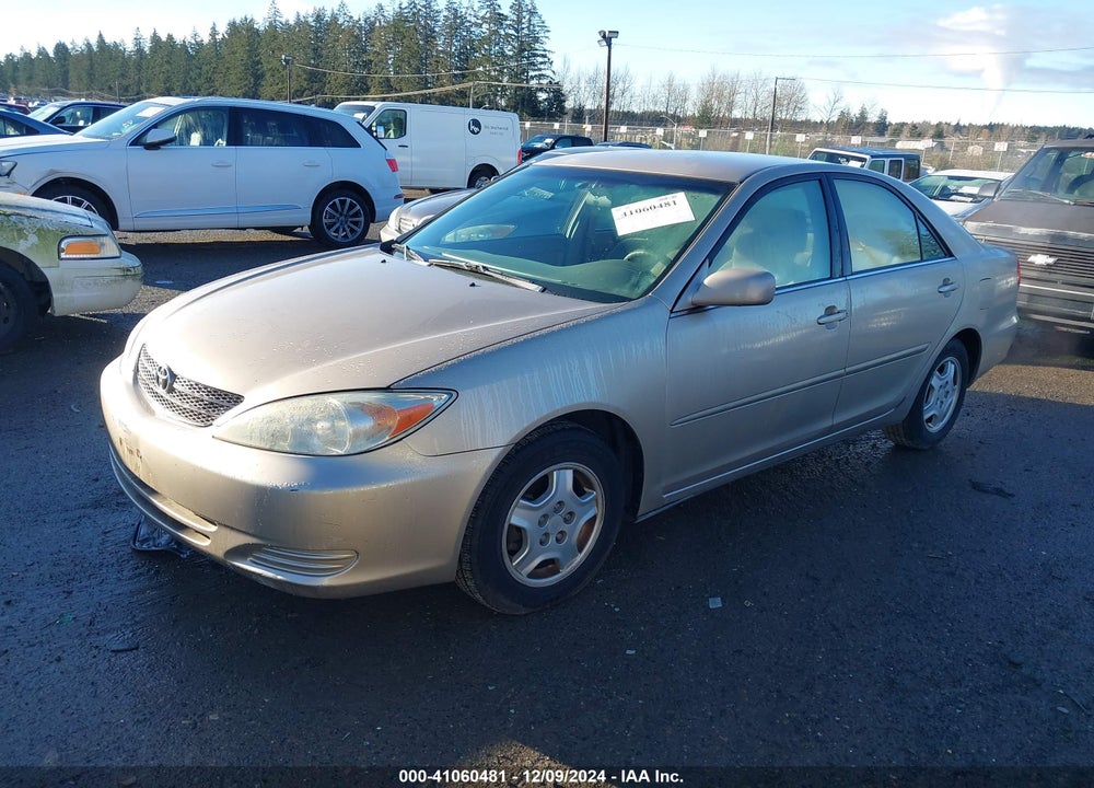 2002 TOYOTA CAMRY LE V6 VIN: 4T1BF32K52U521228