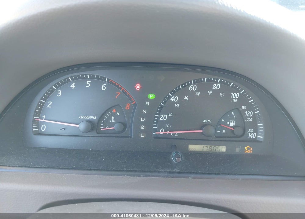 2002 TOYOTA CAMRY LE V6 VIN: 4T1BF32K52U521228