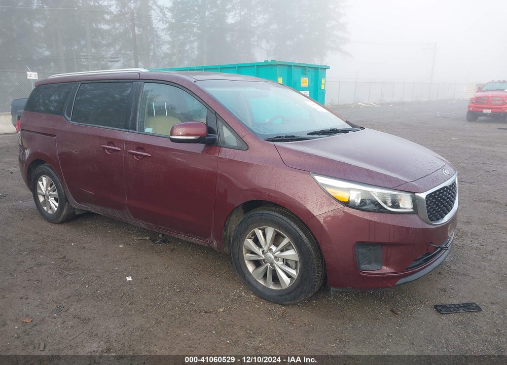 2016 KIA SEDONA LX VIN: KNDMB5C19G6190644