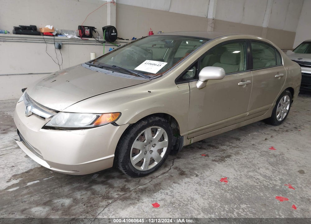 2008 HONDA CIVIC LX VIN: 1HGFA165X8L014340