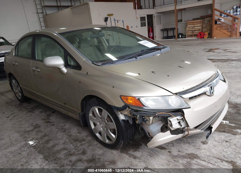 2008 HONDA CIVIC LX VIN: 1HGFA165X8L014340