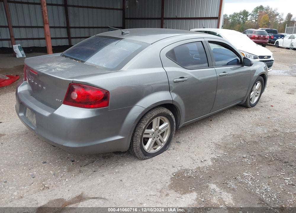 2012 DODGE AVENGER SXT VIN: 1C3CDZCB6CN235226