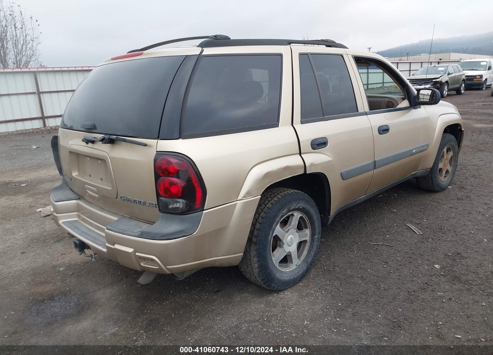 2004 CHEVROLET TRAILBLAZER LS VIN: 1GNDT13S642238299
